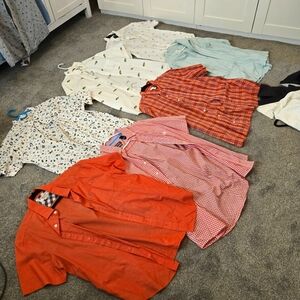 SOLD Men's short sleeve button downs bundle x 7